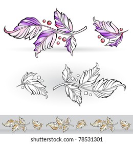 Flora design number six. Nice design elements for your best creative ideas.