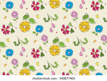 flora gift wrapping wallpaper template