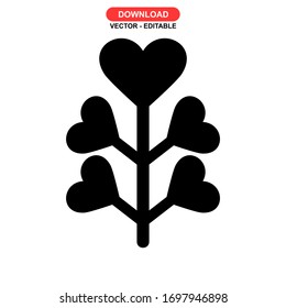 Florensymbol oder Logo einzeln auf Zeichen Vektorillustration Illustration - hochwertige Vektorsymbole im schwarzen Stil
