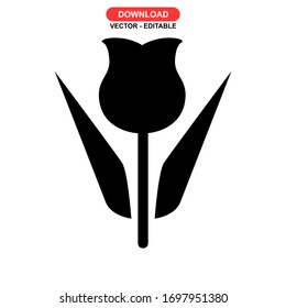 flora icon or logo isolated sign symbol vector illustration - high quality black style vector icons
