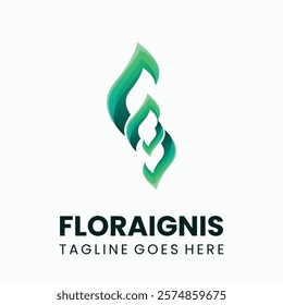 Flora Ignis Gradient Colorful Logo