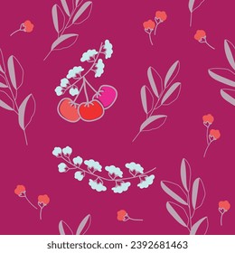 Flora and leaf. Background invitation. Motif textile seamless. Embroidery manufacturing. Packaging paper. Table runner.