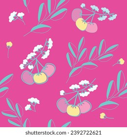 Flora and leaf. Background invitation. Motif textile seamless. Embroidery manufacturing. Packaging paper. Table runner.