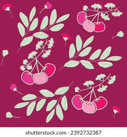 Flora and leaf. Background invitation. Motif textile seamless. Embroidery manufacturing. Packaging paper. Table runner.