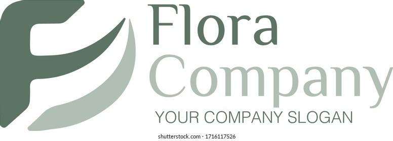 Vektorillustration für das Design des Kunstlogos von Flora, Flora-Logo, Flora-Vektorillustration