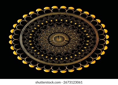 Flora Mandala vetor de design Modelo