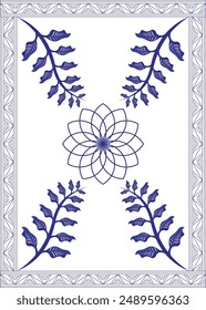 FLORA MOTIF (A COMBINATION OF LEAVES AND FLOWERS)