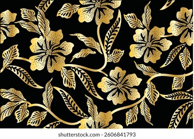 Flora Motif in Indonesian Batik is very unique and exclusive
