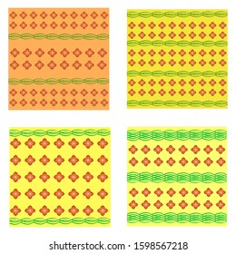 Flora Pattern Background Wallpaper Vector Illustration Graphic Design Modern Style 