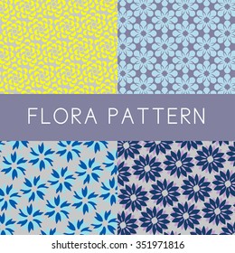 FLORA PATTERN
Flower patterns are created in simply design and 2-tone color that would be useful for background design, wallpaper or banner. they are ready to be used as
fabric pattern.