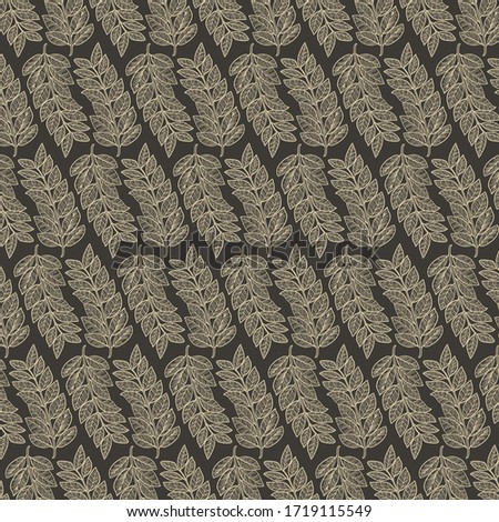 flora pattern with line art