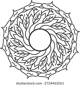 Flora Petal Love Heart Vetor Graphic Para Página De Coloração Romântica Detalhada E Projeto De Presente De Valentim.