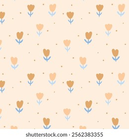 flora, plant, element, pattern, wallpaper, seamless, background, colorful, cute, art, nature, floral, spring, design, tulip