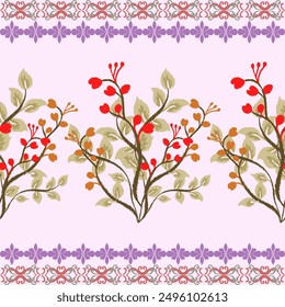 flora purple Ikat pattern design , Floral pixel art pattern, Textile business , Vector Images For printing on Fabric, Wallpaper, Carpet, Ceramics, etc.

