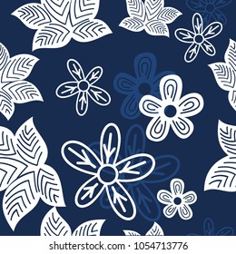 flora seamless pattern background