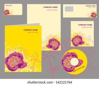 Flora set of corporate identity