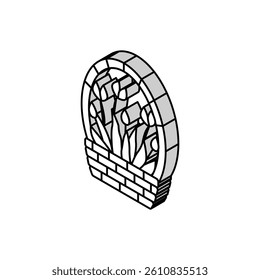 flora spring isometric icon vector. flora spring sign. isolated symbol illustration