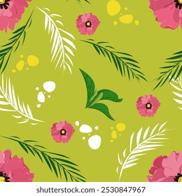 flora, vektor, kunst, botanisch, hintergrund, stoff, frühling, dekor, digitaler druck, hintergrund, digitale designs, floral border, sommer, floral, nahtlos, textil, tapete, natur, textur