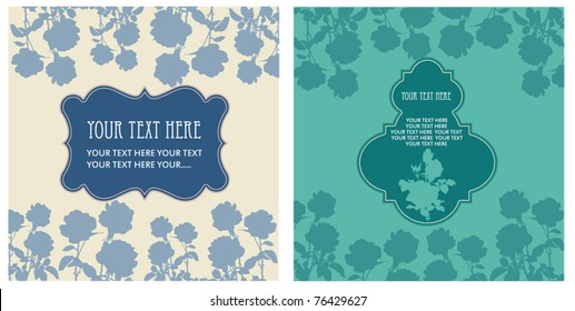 Flora vintage card design