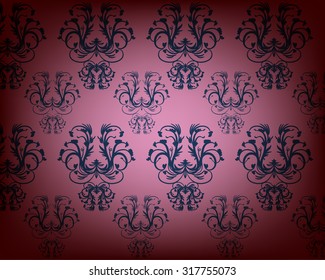 flora vintage pattern vector