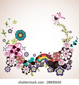 flora wallpaper design