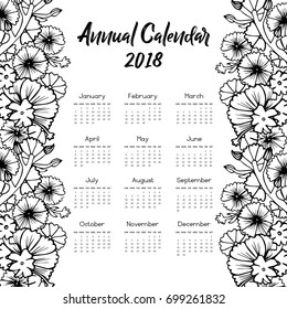 Floral 2018 Calendar