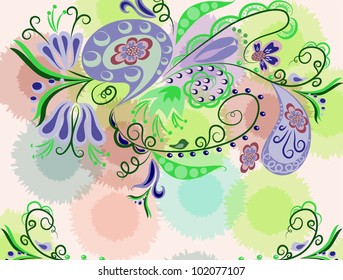 Floral abstract background.
