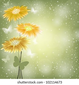 Floral abstract background