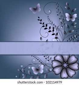 Floral abstract background
