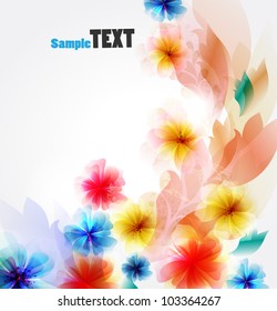 Floral abstract background.