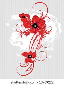 Floral abstract background