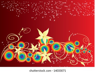 floral abstract background
