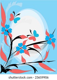 Floral abstract background.