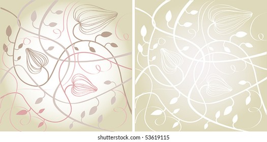 floral abstract background