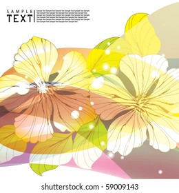 Fondo de resumen floral