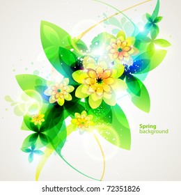 Floral abstract background.