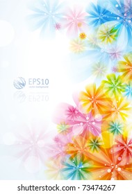 Fondo floral abstracto.