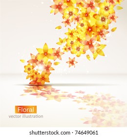 Floral abstract background.
