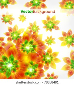 Floral abstract background