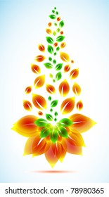 Floral abstract background
