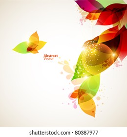 Floral abstract background.