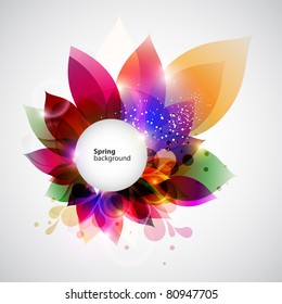 Floral abstract background.