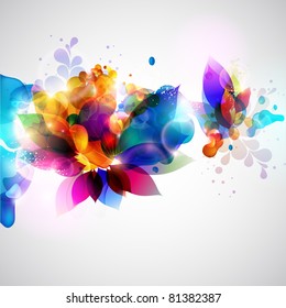 Floral abstract background.