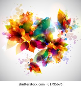 Floral abstract background.