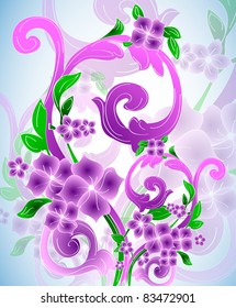 Floral abstract background