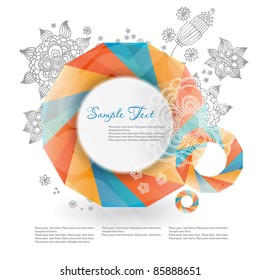 Floral abstract background