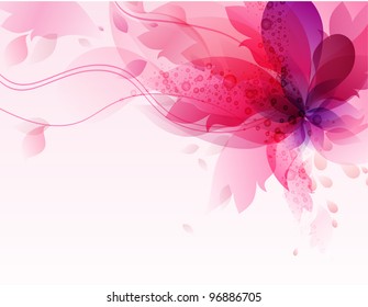 Floral abstract background.