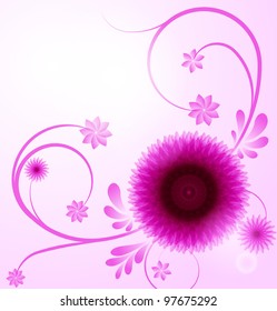 Floral abstract background