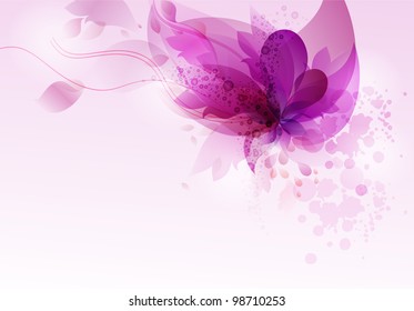 Floral abstract background.