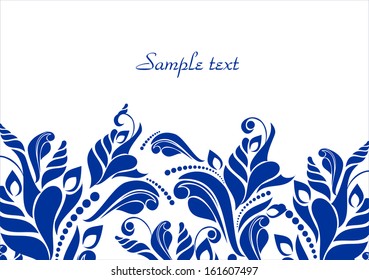 Floral abstract background with branches